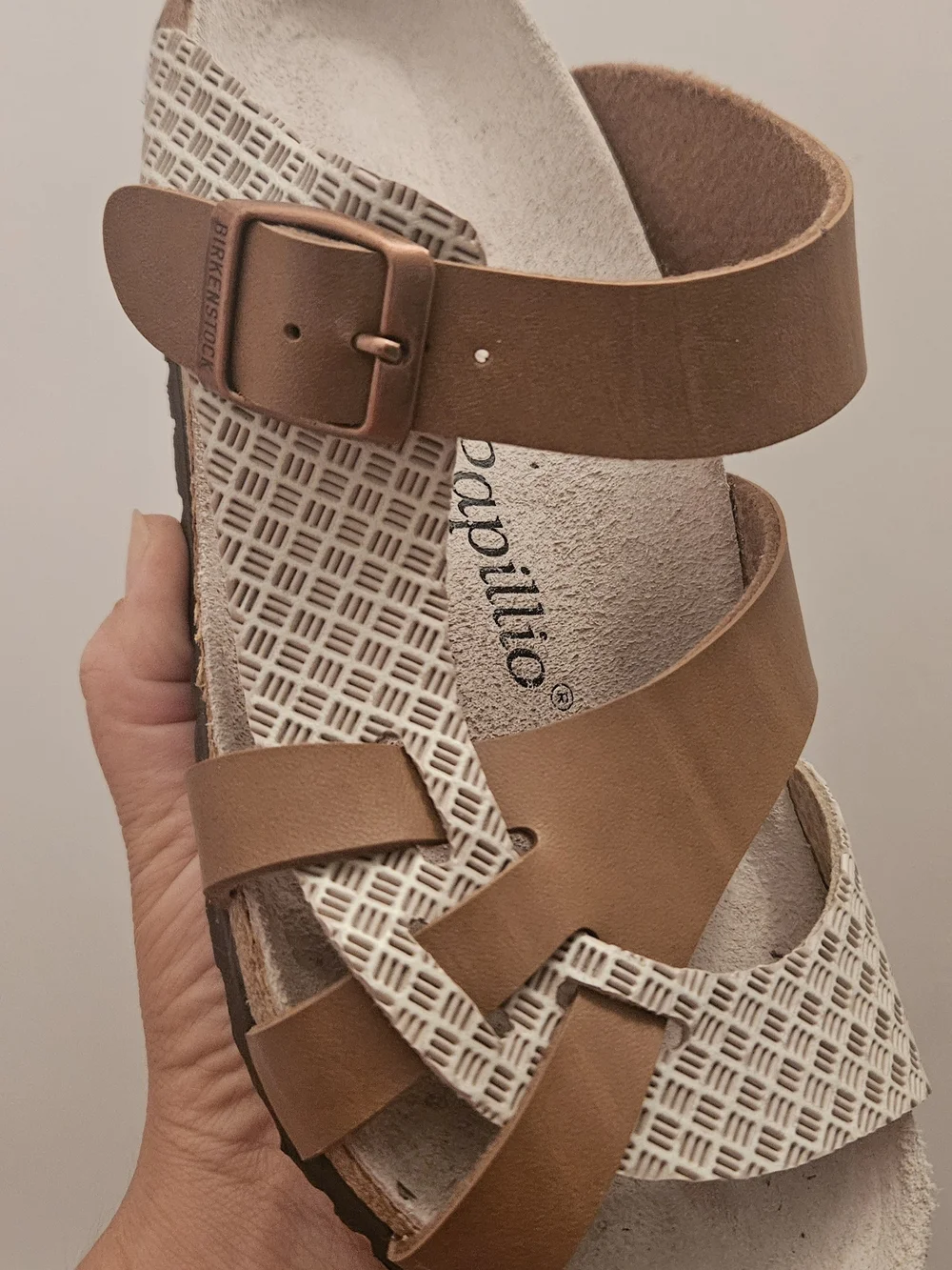 BIRKENSTOCK Papillio Women's Tan Leather Strappy Sandals